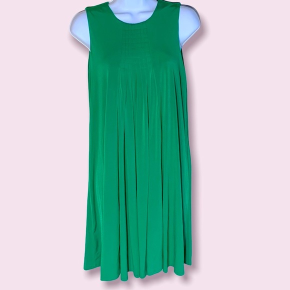 🆕 Calvin Klein Green Sleeveless A-line Dress - 4 - Picture 1 of 7